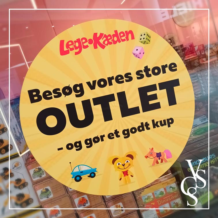 Legekæden outlet i Vestsjællandscentret